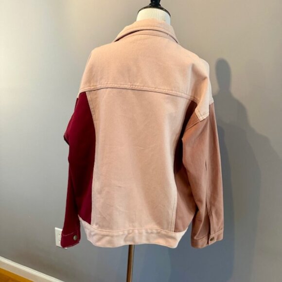 Multi color jean jacket size Medium - Picture 2 of 3